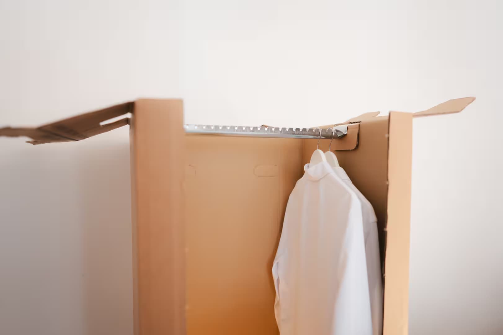 Biene Umzüge – Kleiderbox für den sicheren Transport von Anzügen, Kleidern und hängender Garderobe